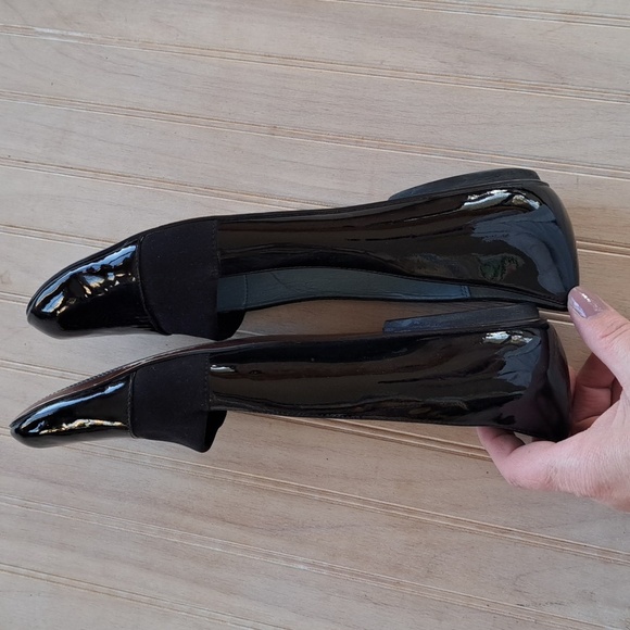 Ellen Tracy Candace Patent Leather Dressy  Classy Quality Elagant Nuetral Flats - Picture 10 of 11